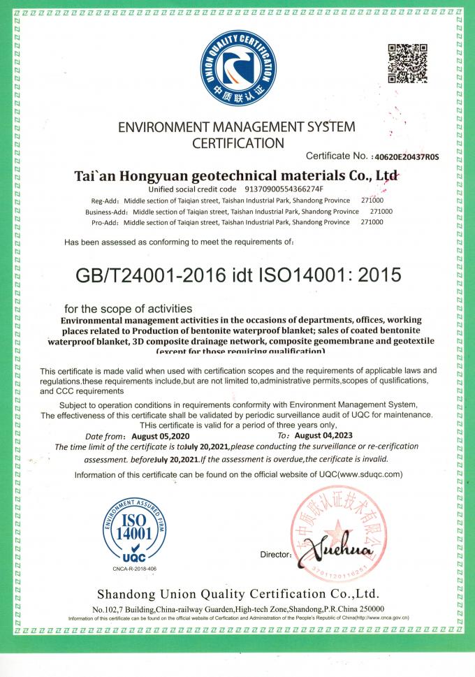 Bentonite Geotextile per rivestimento di stagni Bentonite naturale di sodio Rivestimento di argilla geosintetica 13
