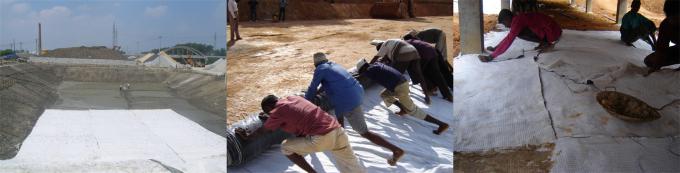 3500g-8500g/m2 Bentonite Hydrain Mat Waterproof Blanket per rivestimenti in argilla geosintetica 14