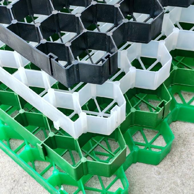 Elegante materiale HDPE per piantare l'erba Paver Grid per strada pesante e prato 0